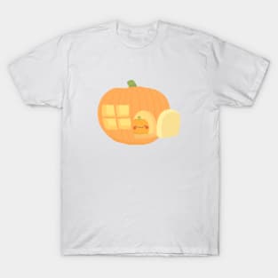 Kawaii Pumpkin Halloween House T-Shirt